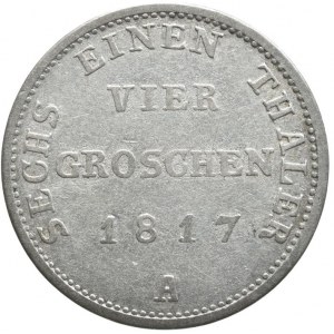 Prusko, Friedrich Wilhelm III. 1797-1840, 4 Groschen 1817 A