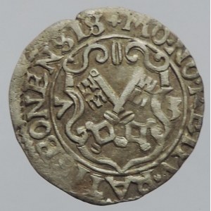 Regensburg město, 1/2 batzen 1573 s titl. Maxmiliána II., SJ nezná R