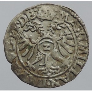 Regensburg město, 1/2 batzen 1573 s titl. Maxmiliána II., SJ nezná R