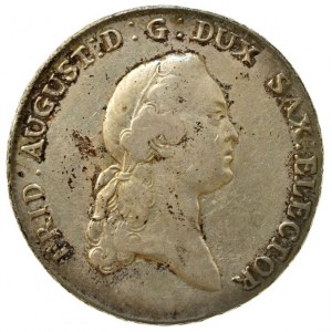 Sasko, Friedrich August III. 1763-1827, tolar 1769 EDC Drážďany, patina