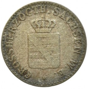 Sasko, Weimar, Carl Friedrich 1828-1853, 1/2 silbergroschen 1840 A, AKS 25