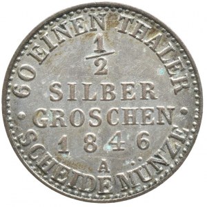 Schwarzburg-Sondershausen, 1/2 Silber Groschen 1846 A