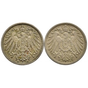 10 pfennig 1902 A, D, 2 ks