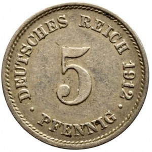 5 pfennig 1912 G