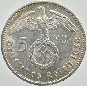 NĚMECKO III. ŘÍŠE, 5 marka 1938 G, Hindenburg