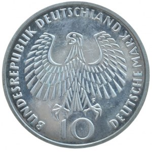 Spolková republika Německo, 10 Marka 1972 F - OH Mnichov - plameny