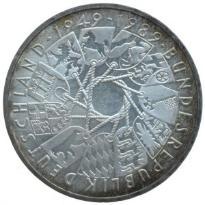 Spolková republika Německo, 10 Marka 1989 G - 40 let SRN, patina