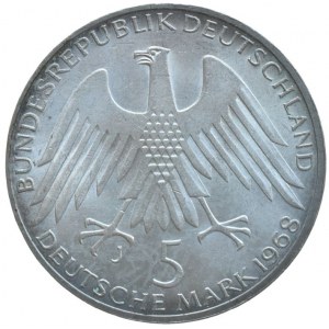 Spolková republika Německo, 5 Marka 1968 J - Raiffeisen