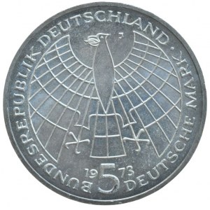Spolková republika Německo, 5 Marka 1973 J - Kopernik