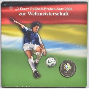 Německo 1990-, Německo - sada 5x 2 euro 2006, fotbal + žeton