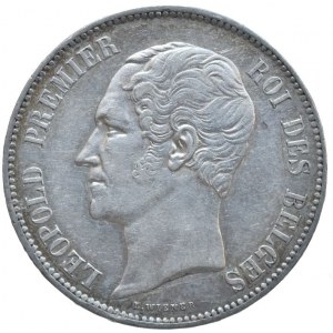 Belgie, Leopold I., 5 Frank 1865, KM.17