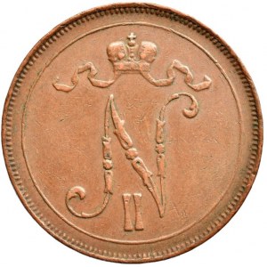 Finsko pod Ruskem, Mikuláš II. 1894 - 1917, 10 pennia 1915, KM# 14
