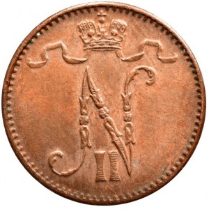 Finsko pod Ruskem, Mikuláš II. 1894 - 1917, 1 penni 1912, KM# 13