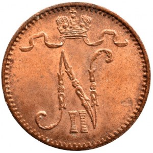 Finsko pod Ruskem, Mikuláš II. 1894 - 1917, 1 penni 1914, KM# 13