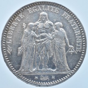 Francie, III.republika, 1871 - 1940, 5 Frank 1873 A, Paříž, KM.820.1, nep.rysky, nep.hr.