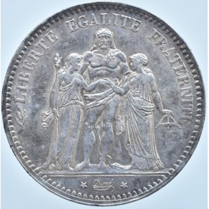 Francie, III.republika, 1871 - 1940, 5 Frank 1875 A, Paříž, KM.820.1, dr.hr., patina