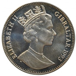 Gibraltar, 1 crown 1993, KM# 148