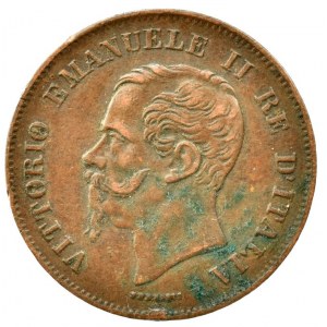 Itálie, Viktor Emanuel II. 1861-1878, 5 centisimi 1862 N