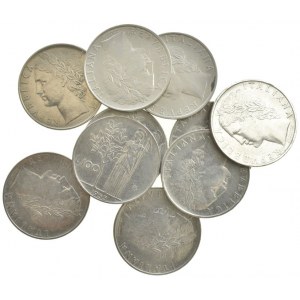 Itálie, 100 lira 1955, 56, 57, 58, 59, 60, 61, 62, 63, 64, 10 ks