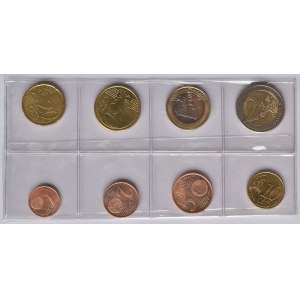 Kypr republika, Kypr - sada 1, 2 euro, 1, 2, 5, 10 20, 50 cent 2008, plast.obal