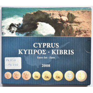 Kypr republika, Kypr - sada 1, 2 euro, 1, 2, 5, 10 20, 50 cent 2008