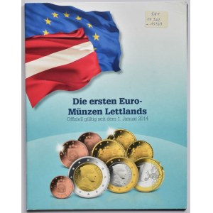Lotyšsko, Lotyšsko - sada 1, 2 euro, 1, 2, 5, 10 20, 50 cent 2014