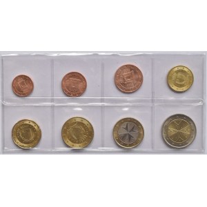 Malta, Malta - sada 1, 2 euro, 1, 2, 5, 10 20, 50 cent 2008, plast.obal