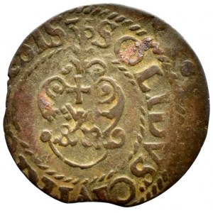 Polsko pod Švédskem, Kristína 1632 - 1654, 1 solidus 1635 Riga, nep.ned