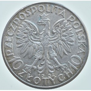 Polsko 1918-1939, 10 zlotých 1932 b.z., Parchimowicz 120b