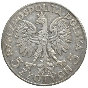 Polsko 1918-1939, 5 zlotých 1934, Parchimowicz 116d
