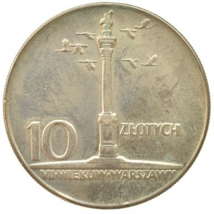 Polsko 1939-1990, 10 złotých 1965, Kolumna Zygmunta