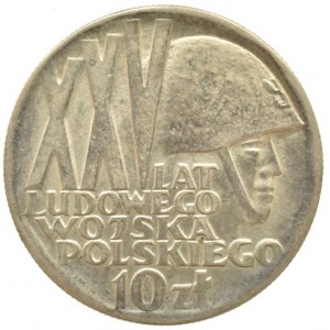 Polsko 1939-1990, 10 zlotých 1968 XXV let Polské lidové armády