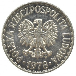 Polsko 1939-1990, 1 zlotý 1978, sbírkový