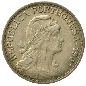 Portugalsko, 1 escudo 1951, KM# 578
