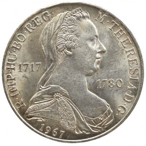 Rakousko - republika, 25 schilling 1967, 250 let narození M.Terezie, Ag800