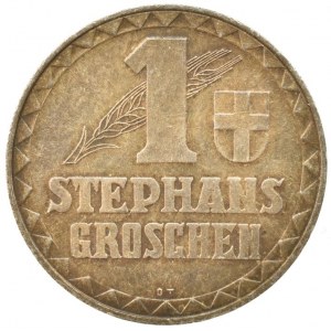 Rakousko - republika, 1 stephansgroschen 1950, Ag900, 8.75g, patina