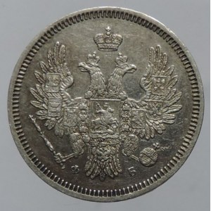 Rusko, Alexandr II. 1855-1881, 20 kopejka 1856 SPB-FB Petrohrad, Bitkin II-59