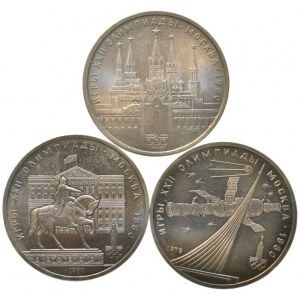 Rusko, 1 rubl 1978, 1979, 1980, 3 ks