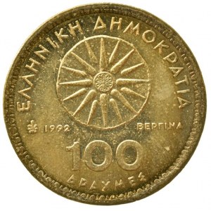 Řecko republika, 100 drachmes 1992
