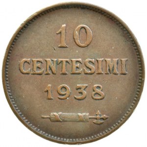 San Marino, 10 centesimi 1938 R, KM# 13,