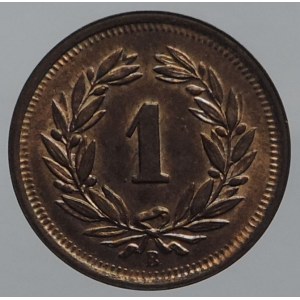 Švýcarsko, 1 Rappen 1939 B, raženo jen 10tisíc ks RR