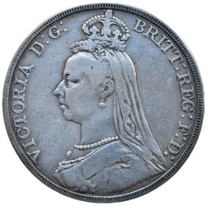 Velká Británie, Victorie 1837-1901, 1 crown 1889, KM#765, škr.hr.