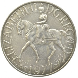 Velká Británie, Alžběta II. 1952-, 25 New pence 1977 - Silver Jubilee, CuNi KM# 920