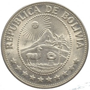 Bolívie, 1 peso 1974, KM# 192