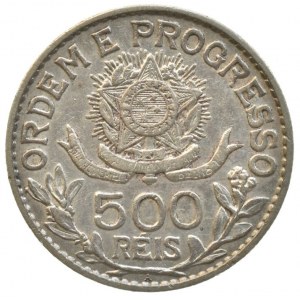 Brazílie, republika 1889 -, 500 reis 1913, KM# 512, Ag900, 5g