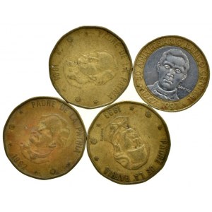 Dominikánská republika, 5 peso 1997, 1 peso 1991, 92, 93, 4 ks