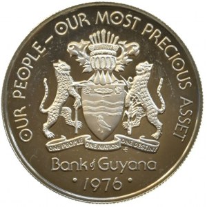 Guyana, 1 dollar 1976