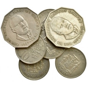Jamajka, 25 cents 1975, 19784, 10 cents 1972, 1975, 1982, 1987, 1988, 7 ks