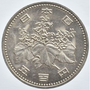 Japonsko, Hirohito 1950-1989, 500 yen 1988, Y#87