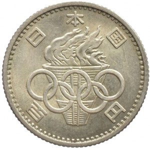 Japonsko, Hirohito 1950-1989, 100 yen 1964, Y# 79, Ag600, 4,8g